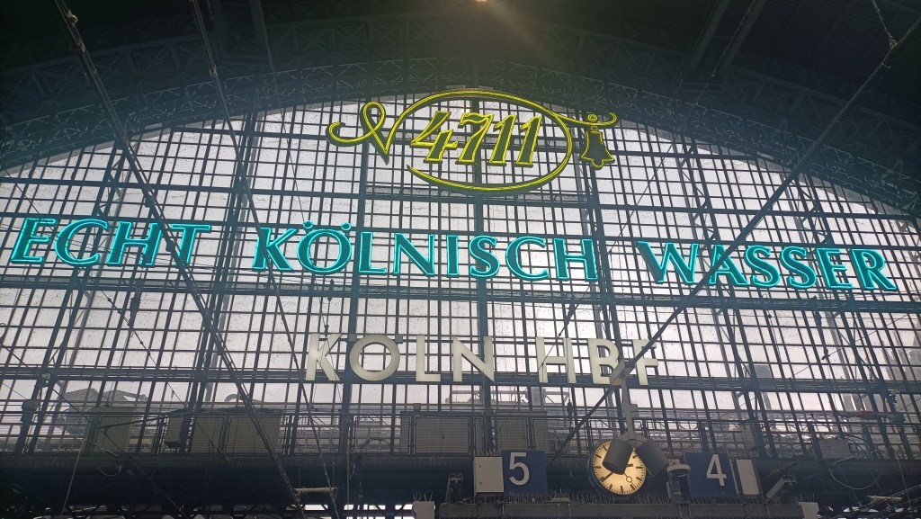 Onderweg naar Dortmund in het staion van Keulen