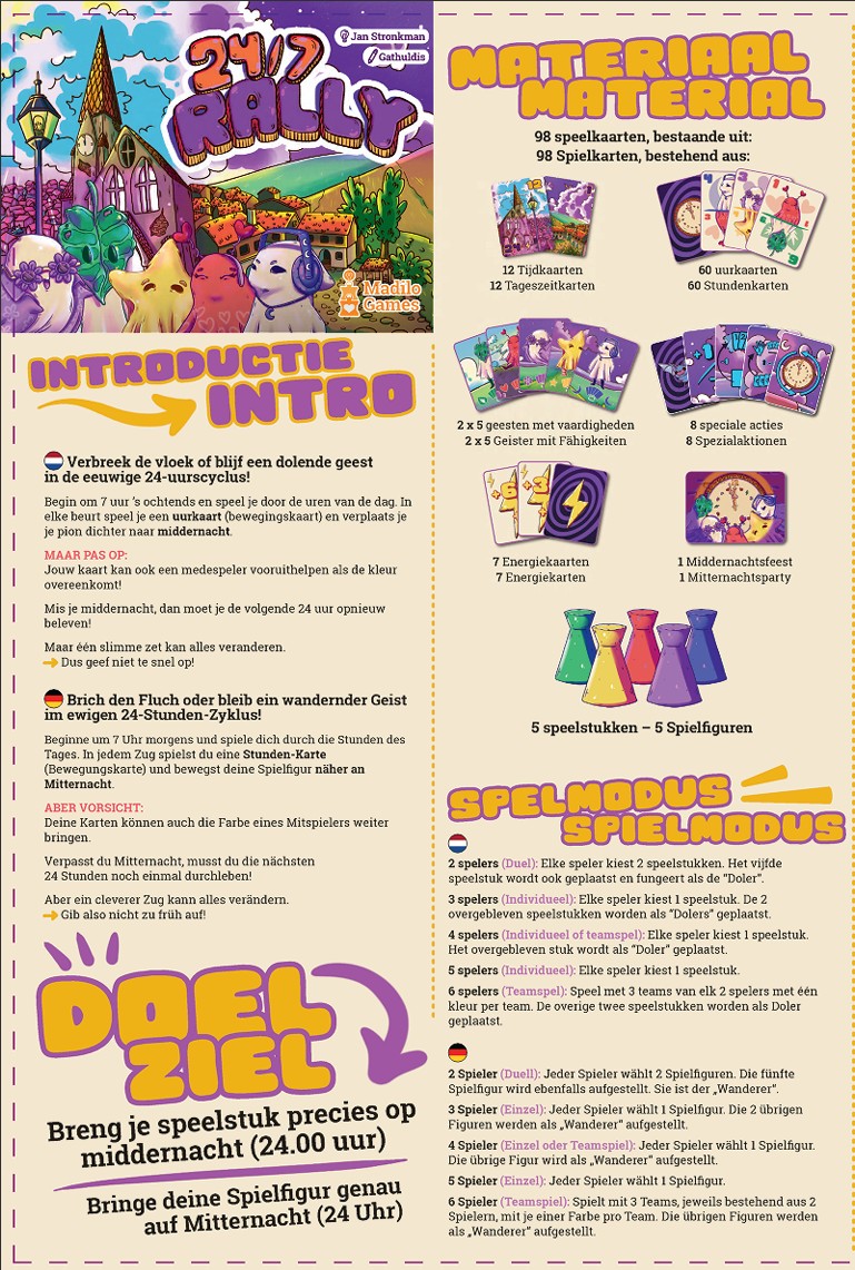 page 1 Spelregels | Spielregeln 24-7 Rally